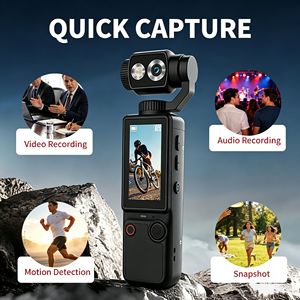 180 °   Cámara Flip Lens de 100W Píxeles, la Mejor Cámara de Entrada Económica, con Grabación Frontal y Trasera, Q7 Portátil para Estudiantes, Batería de 2000mAh, Ligera - Product Image 5