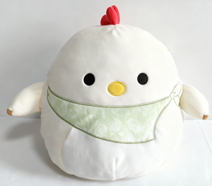 Peluche de <span class=keywords><strong>Pollo</strong></span> Suave al por Mayor con Diseño de Pañuelo Verde para Regalos Infantiles y Decoración de Habitaciones - Product Image 1