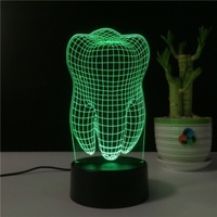 Décoration avec logo personnalisé 3D Illusion Change Christmas Led Night Light Acrylique Creative 3D Visual Night Light