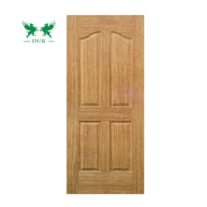 Деревянный шпон, МДФ, ДВФ, ламинированная формованная дверная обшивка, 3 панели, простыни для спальни, для дома, деревянная дверная панель
