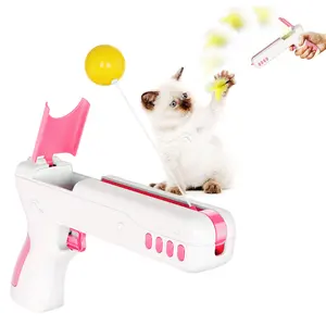 Vendita all'ingrosso nastro robot-Bastone per giocattoli rainbow ribbon double cat pet backpack passeggino robot rolling pet cat rc