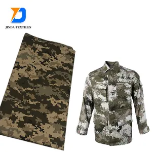 Jinda wholesaleuniformes spandex digital, uniforme de algodão barato, tecido camuflado