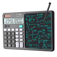 Calculatrice scientifique HX la moins chère avec tablette d'écriture LCD, fabriquée en Chine, calculatrice solaire 12C couleur
