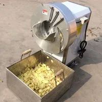 Industriële Automatische Kleine Commerciële Citroenkomkommer Plantaardige Aardappelsnijsnijmachine