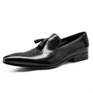 2025 Men's Formal Dress <b>Shoes</b>-Business Leather Slip-On Casual Trendy Fashion Breathable <b>Height</b> <b>Increasing</b> Autumn Wedding <b>Shoes</b> - Product Image 5