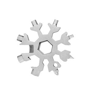 Vente en gros d'usine, mini tournevis portable 19 en 1, carte flocon de neige, clé hexagonale interne, multi-outils avec design flocon de neige - Product Image 1