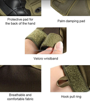 Gants de travail tactiques à usage général pour l'équitation et la chasse avec fonction anti-vibration