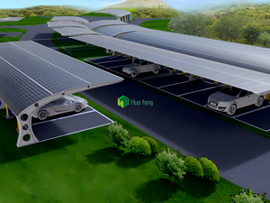 Vente chaude Étanche <span class=keywords><strong>Panneau</strong></span> Photovoltaïque en acier Solaire Système De Montage De Voiture <span class=keywords><strong>Parking</strong></span> Abri Solaire Carport - Product Image 4