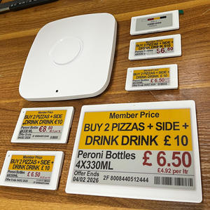 Étiquettes de prix numériques ESL 2,6 pouces avec Bluetooth 5.0 BLE 2,4 GHz, kit EAS, API SPI EPD, affichage E-Ink ESP32, NFC, étiquettes électroniques de rayonnage - Product Image 1