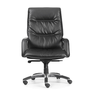 Chaise de bureau de direction moderne ergonomique inclinable et pivotante Chaise de patron en cuir PU Prix d'usine Ascenseur confortable Bureau de direction