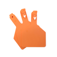 YDES-018 Neue TPU Präzisions-Lasergravierte Großformatige Nutztier-Identifikations-Ohrmarken für Rinder, Schweine, Schafe & Ziegen (110x76mm)