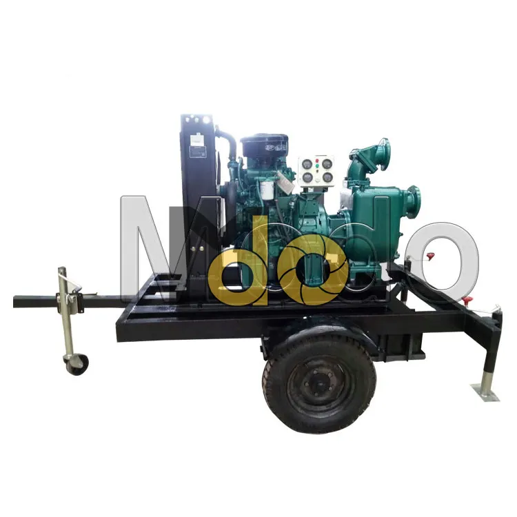 8 inch tự mồi động cơ diesel ly tâm DIESEL tự mồi nước thải cát bơm động cơ diesel tự mồi bơm