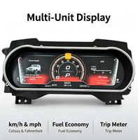 Nouveau tableau de bord numérique de haute qualité pour voiture, écran LCD 12,3 pouces, groupe d'instruments, mode tout-terrain, compteur de vitesse, Jeep Wrangler