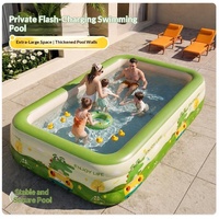 Grande piscine gonflable familiale épaissie, spacieuse, pour adultes, portable, pour jardin extérieur, pour jeux aquatiques
