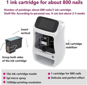 3D Nail Art Printing Machine Support <b>WiFi</b> Bluetooth Digital Nail Printer DIY Patterns Design Machine Automatic Drying 30s Done - Product Image 5