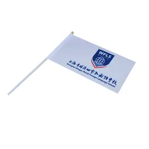 العلم الوطني المصنوع من البوليستر ذو القطب الصغير المخصص والمصنوع يدويًا بسعر المصنع