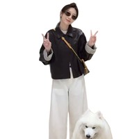 Veste Courte Noire Premium pour Femme en Similicuir PU – Manteau Personnalisé pour Tenue Décontractée d'Automne