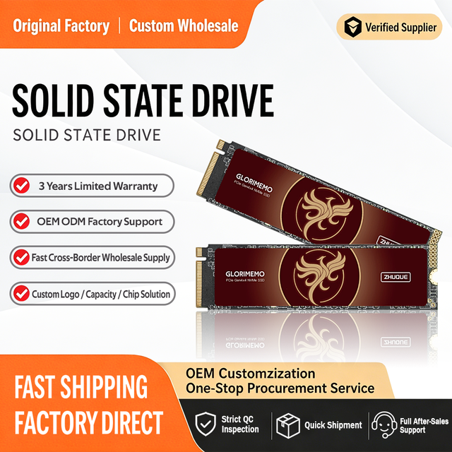 M.2 NVMe Gen4.0 SSD 1TB 2TB 4TB SSD Wholesale OEM 3D NAND up to 7400MB/s Read/6800MB/s Write for PS5 PC