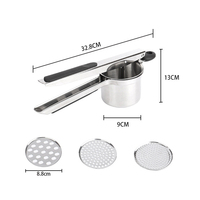 Groothandel Keukenaccessoires Aardappelstamper RVS Keukenkookgerei Aardappelpers Aardappelpuree Pers