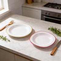 Plateau de service ovale en mélamine incassable et réutilisable, compatible lave-vaisselle, plats et ustensiles de service en mélamine