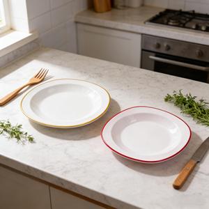 Bandeja de Servir de Melamina Irrompible y Reutilizable, Plato Ovalado, Apto para Lavavajillas, Platos y Utensilios de Servir de Melamina - Product Image 4