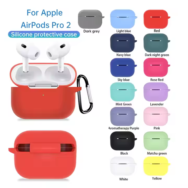 Hot Selling Silicone Earphone Protective Cover Case for Airpods Pro 2 Portable protector for Airpods Pro 2