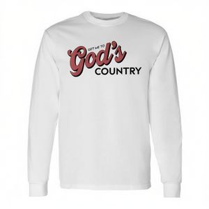 Camiseta de manga larga Get Me To God's Country estilo country unisex - Product Image 2