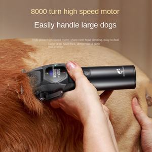 आसान सुरक्षित ट्रिमिंग के लिए एब्स सामग्री और प्रभार्य डिजाइन के साथ पेशेवर कॉर्डलेस कुत्ते बालों की क्लिपर सेट करें - Product Image 3