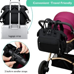 Personalisierter Logo-Wochenend-Wickelrucksack, Windel-Organizer-Tasche, Mama-Aufbewahrungsrucksack - Product Image 3