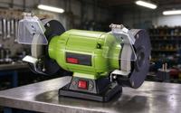 Mesin Gerinda Bangku Profesional 125mm 200W 220V 2840RPM Motor Tembaga Murni Getaran Rendah Pengasah Listrik untuk Logam