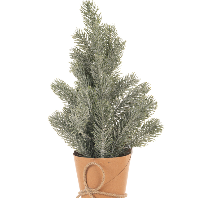 High Quality 14 Inch Artificial Mini Christmas Tree LED Lights Desktop Pine Xmas Tree Burlap Base Christmas Figurine Toy 35cm