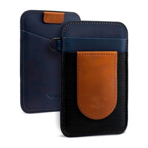 Boshiho Customized Leather Slim Pouch <b>Wallet</b> Keychain <b>Card</b> <b>Holder</b> Short <b>Card</b> <b>Holder</b> <b>Wallet</b> - Product Image 3