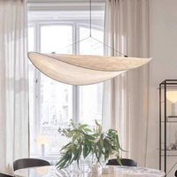 Lampe à suspension LED vintage moderne avec abat-jour en soie Mini 40cm à grandes tailles 800mm pour îlot de cuisine ou espaces divers