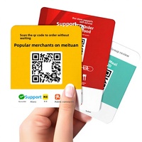 Autocollants de table en acrylique avec code QR - Numéros personnalisables, formes rectangulaires arrondies, imperméables, résistants à l'huile, sur commande, mobiles