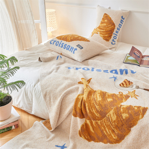 Coperta invernale in jacquard di poliestere lavorato a maglia con faccina sorridente personalizzata XL in offerta speciale - Product Image 2