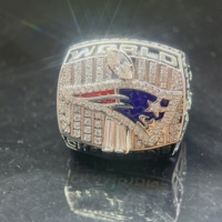 Bagues de champion Brady personnalisées, bague en laiton de haute qualité avec pierres en zircon 5A, bague de championnat pour équipe sportive