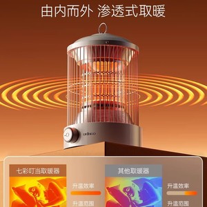 Calentador de Jaula para Pájaros Dingdang, Mini Calentador Eléctrico de Calentamiento Rápido, Calor de 360 Grados, Calentador para Espacios Pequeños del Hogar - Product Image 4