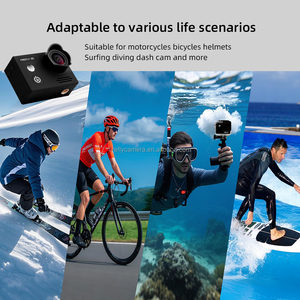 Personalizado 4K 1080p 120Fps Cámara de deportes de acción impermeable Pantalla táctil Gran angular con control remoto de fabricante chino - Product Image 4