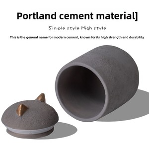 Urna Memorial Artesanal de Cimento Portland para Cinzas de Animais de Estimação (Cães e Gatos) - Proteção Ambiental e Suprimentos para Pets - Product Image 4