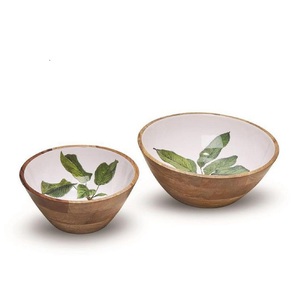 Bol à fruits en bois de forme arrondie en gros en vrac de haute qualité pour servir des aliments bol en bois d'acacia naturel - Product Image 4