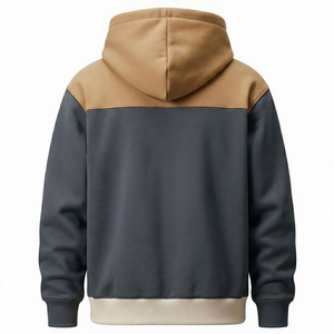 Sudadera con Capucha para Hombre, Diseño Color Block, Corte Regular, Informal, Tejida, para Otoño - Product Image 2