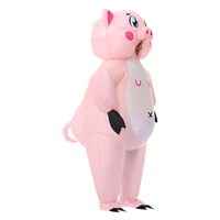 Nouveau Costume de Mascotte Gonflable Unisexe Cochon Rose pour Adulte avec Ventilateur et Boîtier de Batterie – Idéal pour Halloween, Carnaval, Fêtes – Matière Polyester Adorable