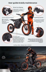 Moto tout-terrain 2026 14/12 roues 1500W avec freins à double disque et cadre pour adultes - Product Image 4