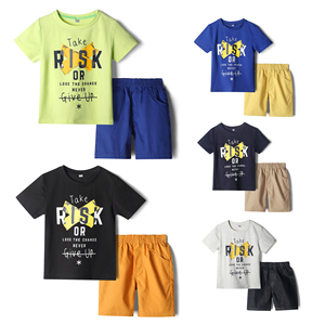 Ensemble de vêtements d'été pour enfants tendance 2022, t-shirt à motif de dessin animé + short, ensemble de 2 pièces pour enfants, ensembles de vêtements pour garçons - Product Image 5