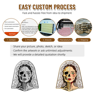 Pins metálicos personalizados <span class=keywords><strong>de</strong></span> criaturas góticas, adhesivos para teléfonos, calcomanías <span class=keywords><strong>de</strong></span> insignias <span class=keywords><strong>de</strong></span> monstruos <span class=keywords><strong>de</strong></span> fantasía oscura, broches <span class=keywords><strong>de</strong></span> esmalte, envío rápido, MOQ bajo - Product Image 3