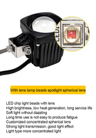 Feux de sécurité LED pour chariot élévateur, lumière d'avertissement dynamique, mini taille, bleu rouge, pour chariot élévateur, entrepôt, dépôt, camion