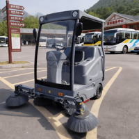 Mini balayeuse industrielle électrique autopropulsée puissante pour voirie et sols, nouvelle, à batterie, pour usine