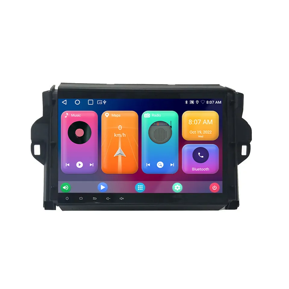 מסך מגע באיכות גבוהה אנדרואיד GPS ניווט אוטומטי מולטימדיה רדיו רכב נגן DVD עבור טויוטה Fortuner 2017