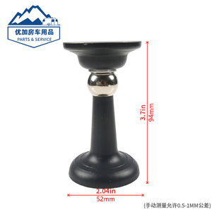 Door Stop <b>Rubber</b> <b>Floor</b> Mount 94mm Height Bathroom Use Easy Installation Minimalist Design - Product Image 1
