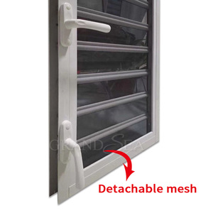 New Thiết Kế Của Nhãn Hiệu Thông Gió Đôi Tempered Glass Nhôm Mành Cửa Sổ Mành Cửa Sổ Với <span class=keywords><strong>Fly</strong></span> <span class=keywords><strong>Net</strong></span> - Product Image 4